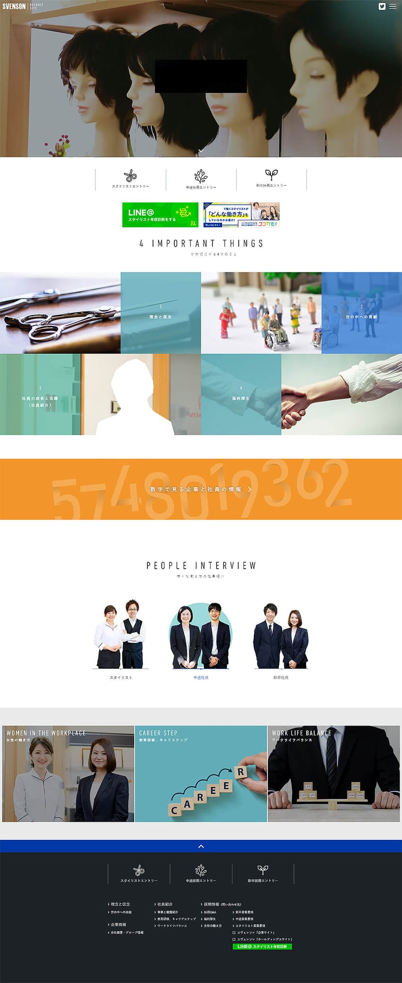 美容院様｜採用サイト