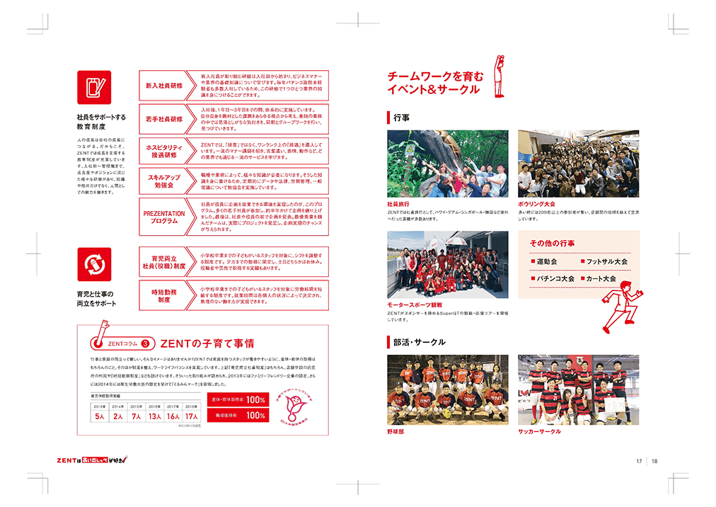 パチンコ運営会社 様｜採用パンフレット