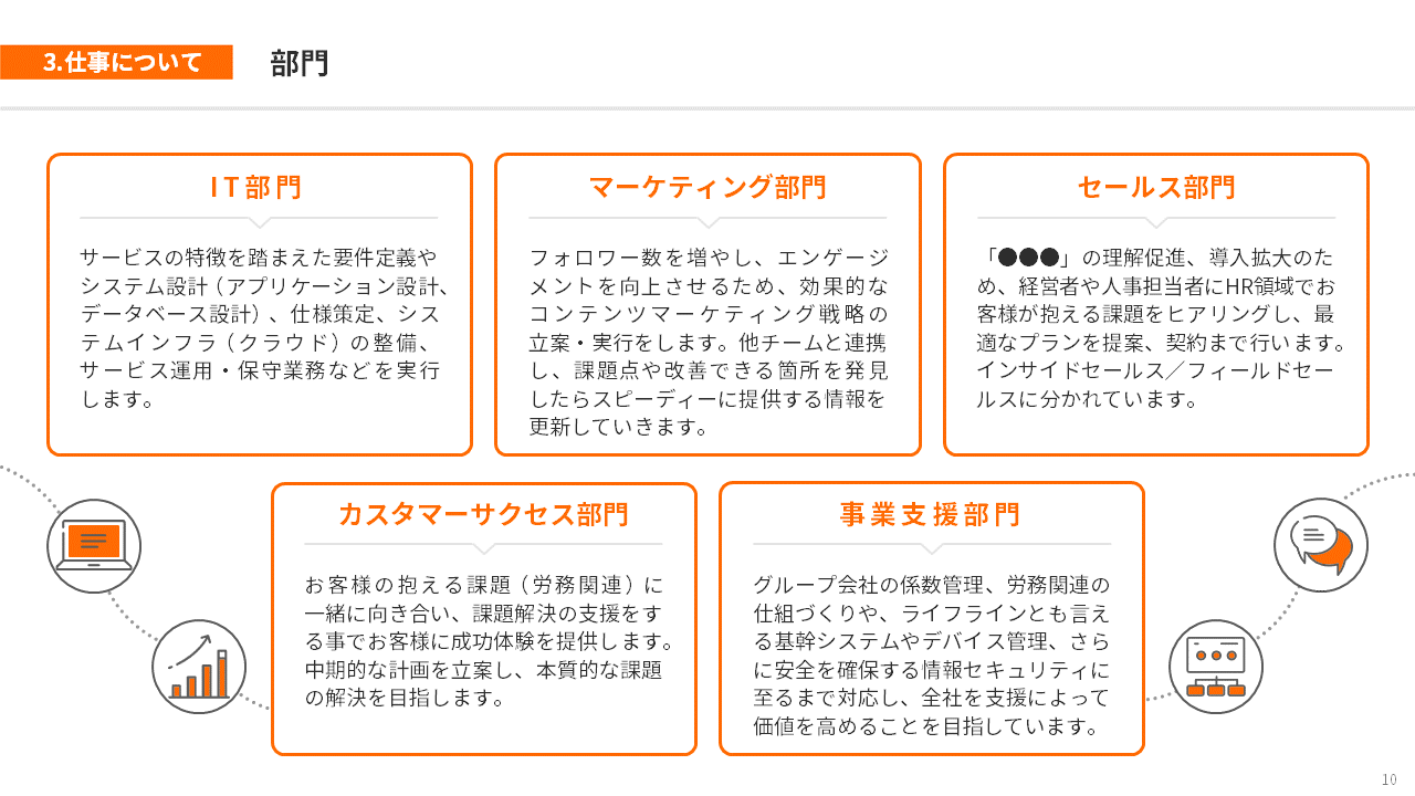 システム開発会社様｜会社説明会パワーポイント