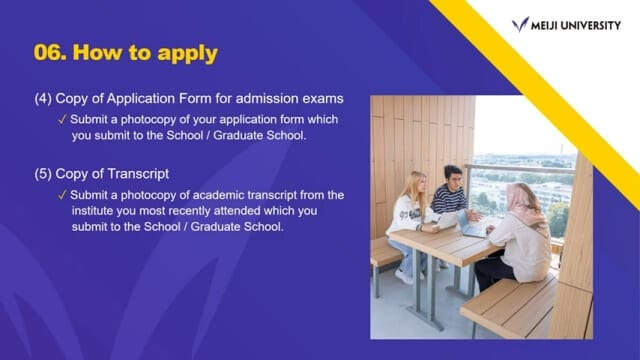明治大学様｜留学生向けパワーポイント映像