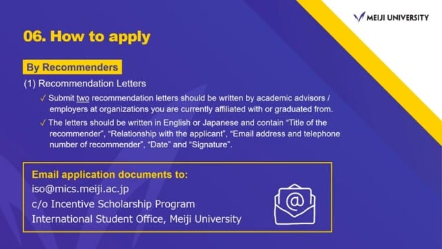 明治大学様｜留学生向けパワーポイント映像