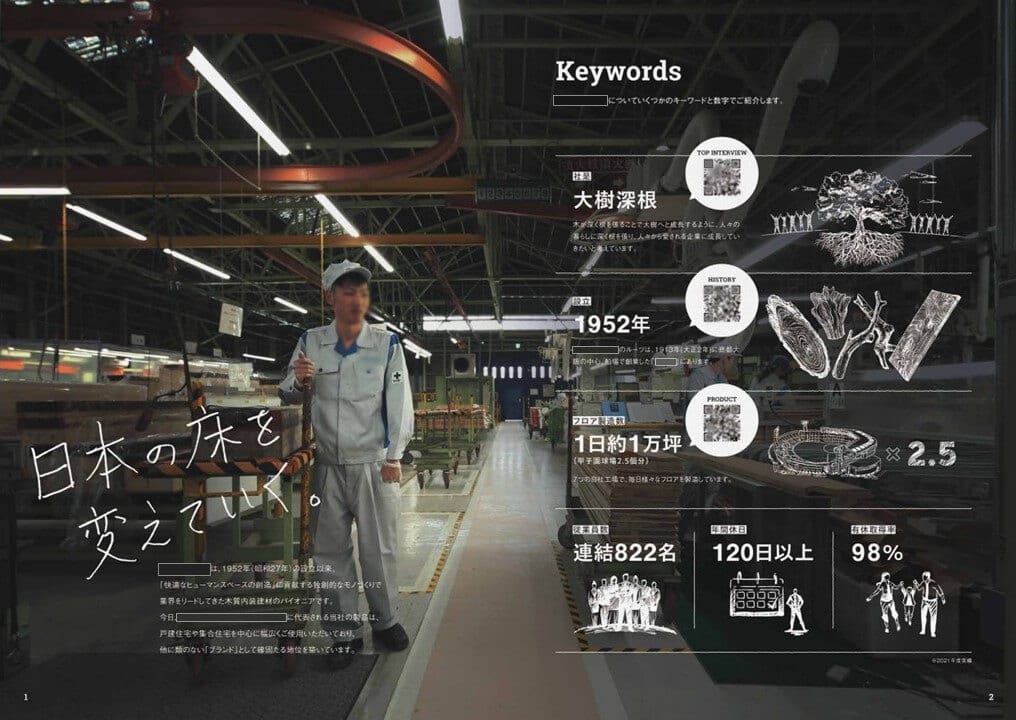 木材製造会社様｜採用パンフレット