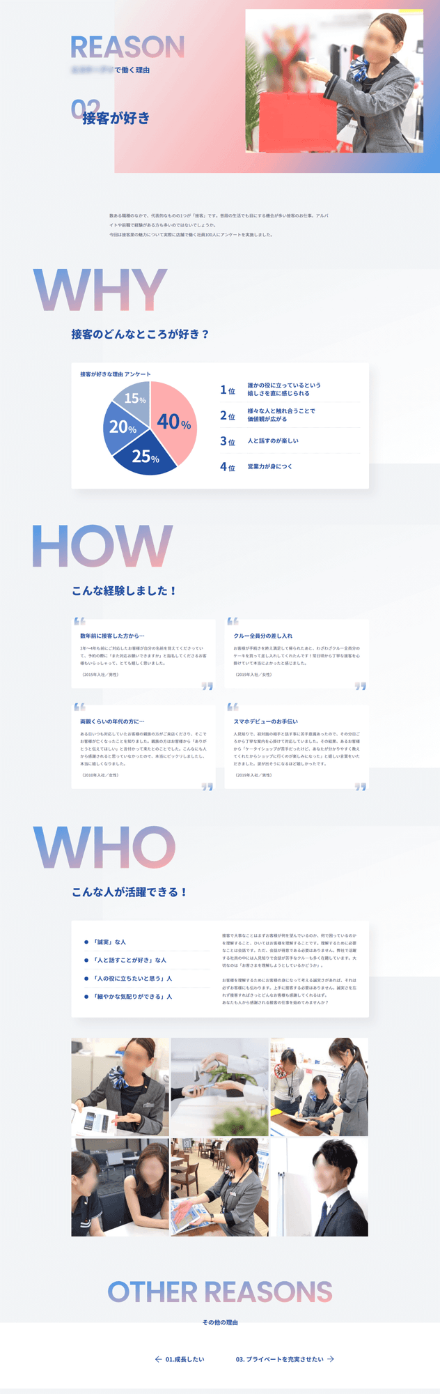 携帯電話販売会社様｜採用サイト