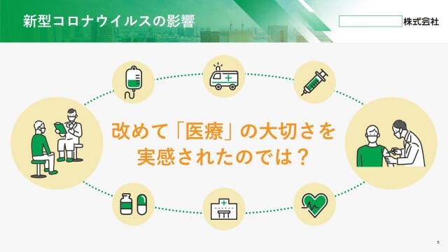 医療コンサルティング会社様｜会社説明会パワーポイント