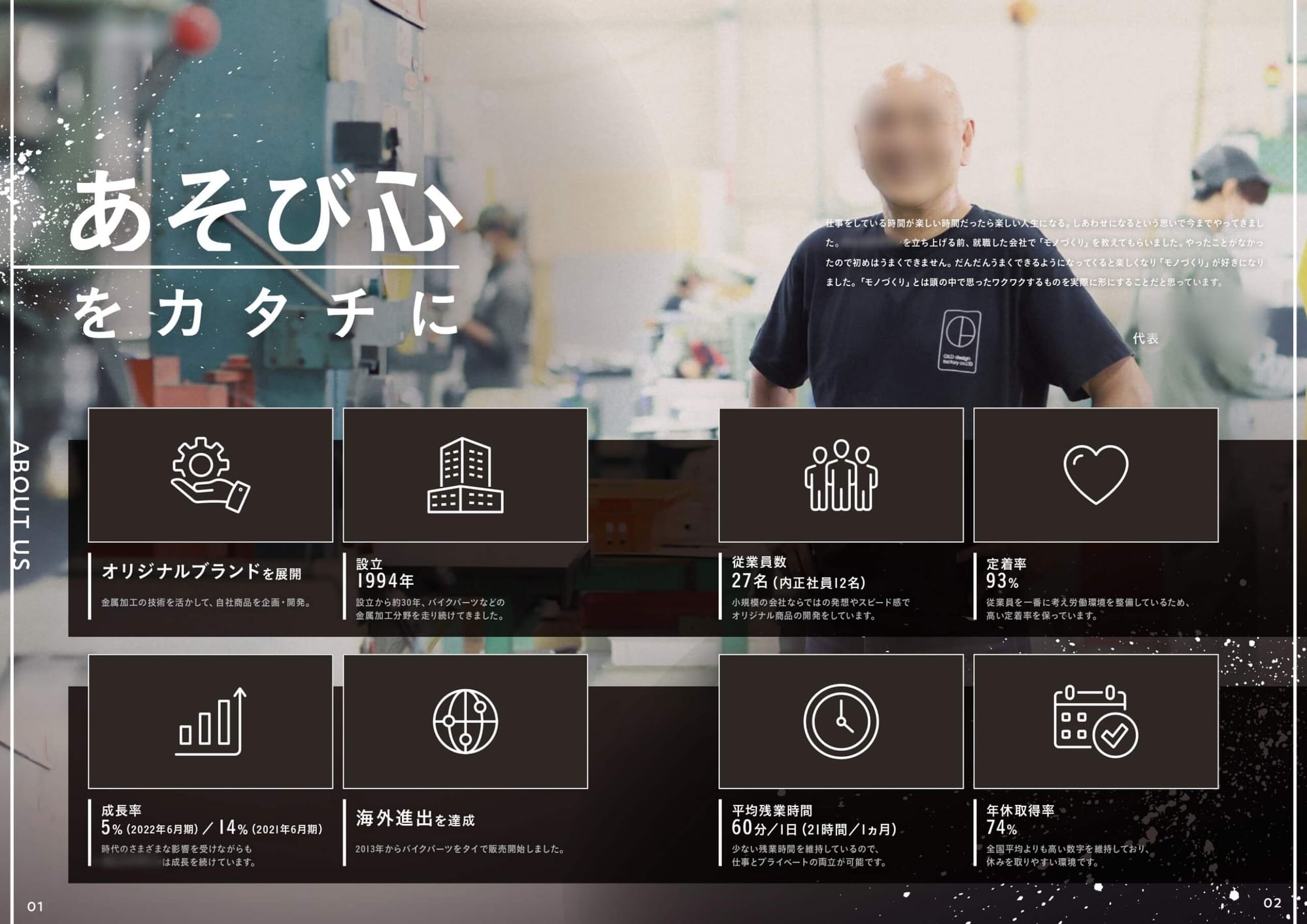 金属製品加工製造会社様｜採用パンフレット