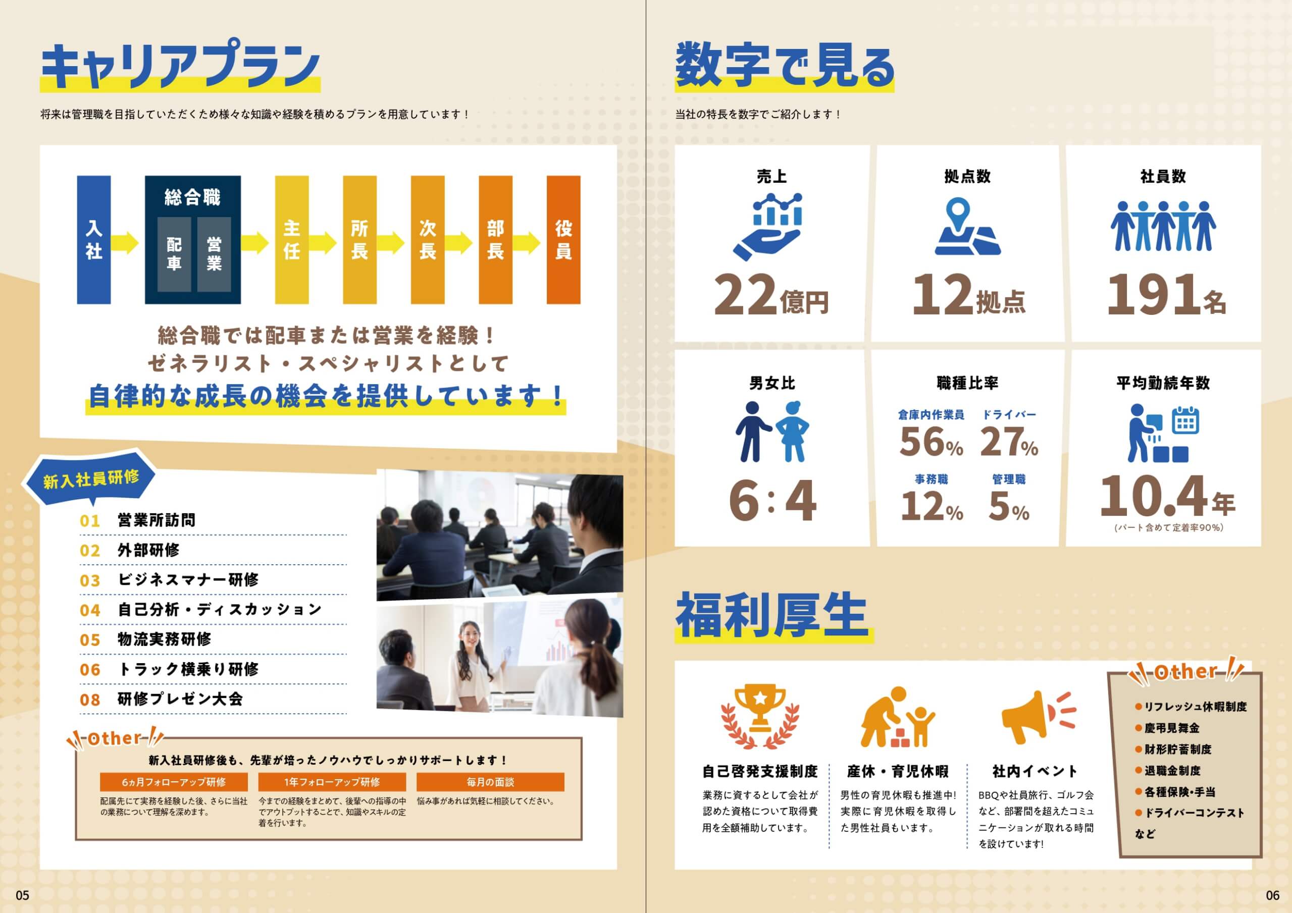 物流会社様｜採用パンフレット