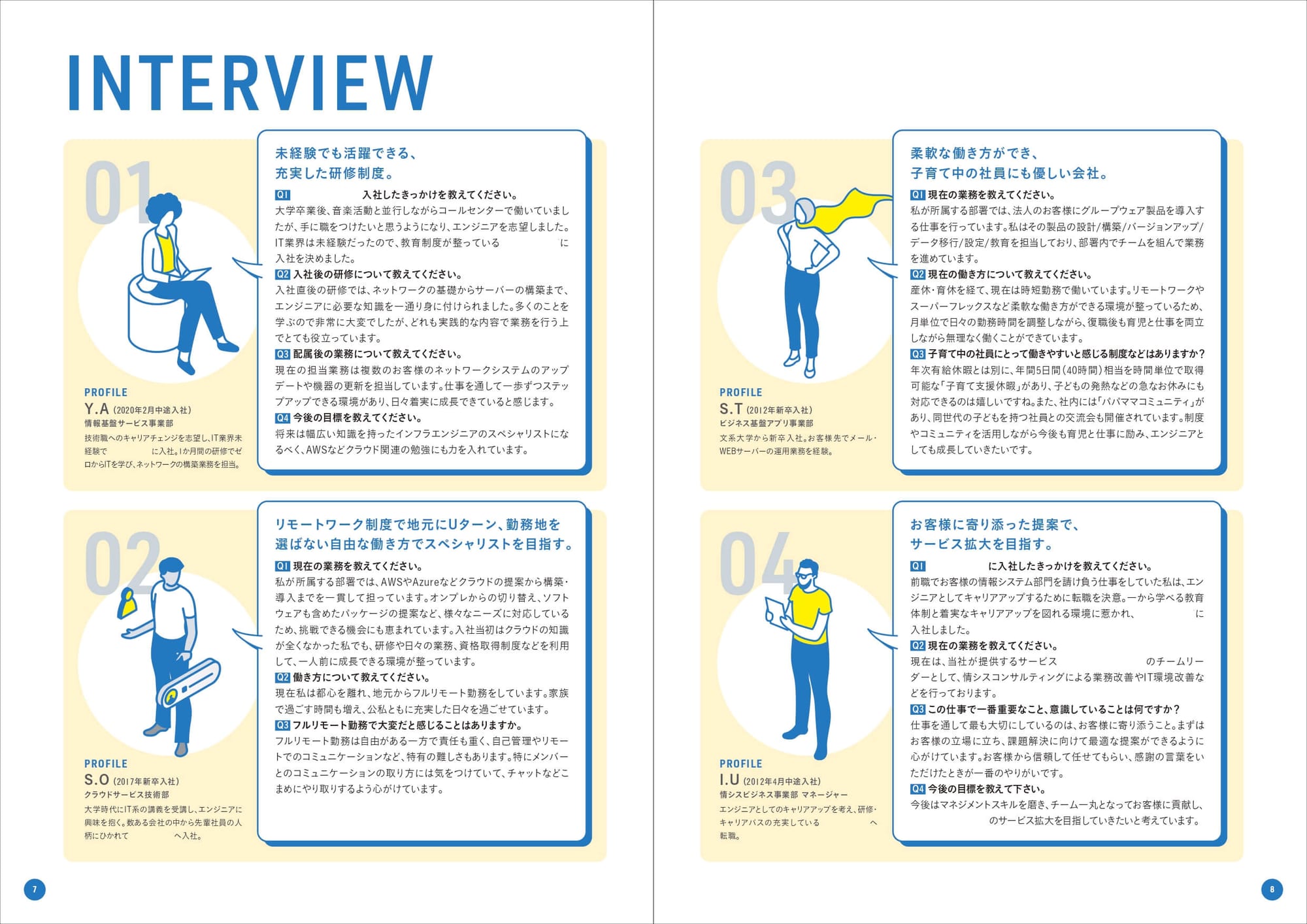 ITサービス事業会社様|採用パンフレット