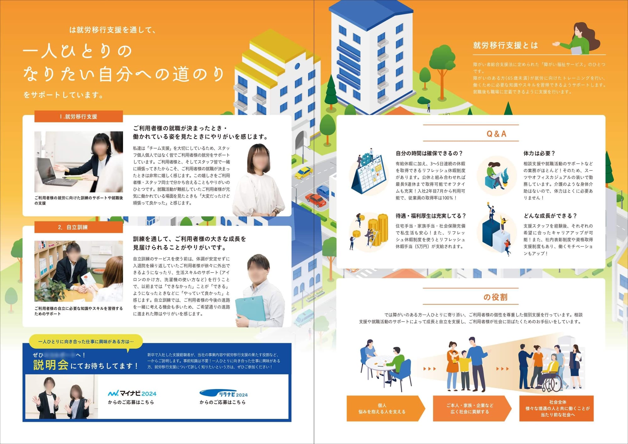 福祉サービス会社様｜採用パンフレット