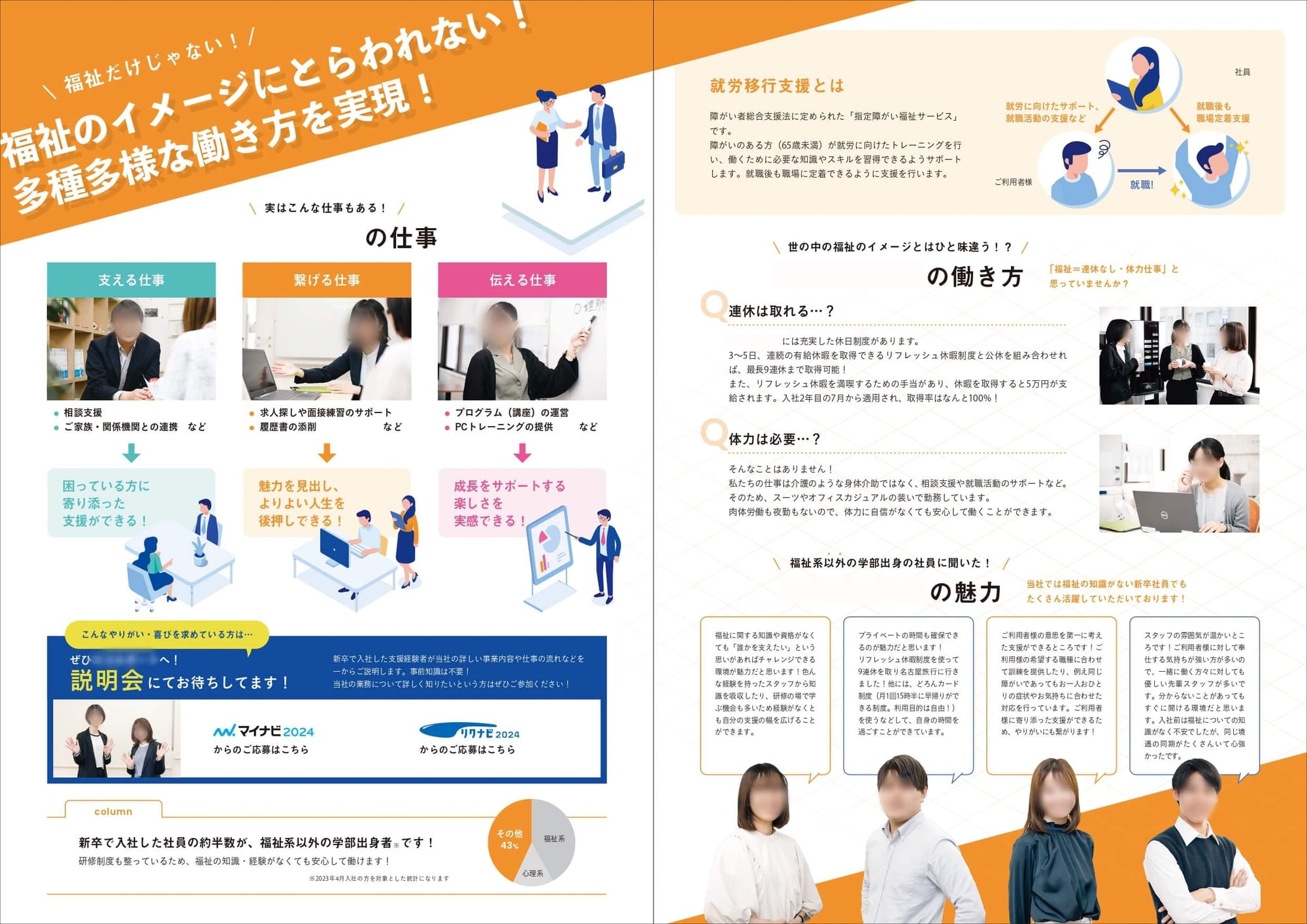 福祉サービス会社様｜採用パンフレット