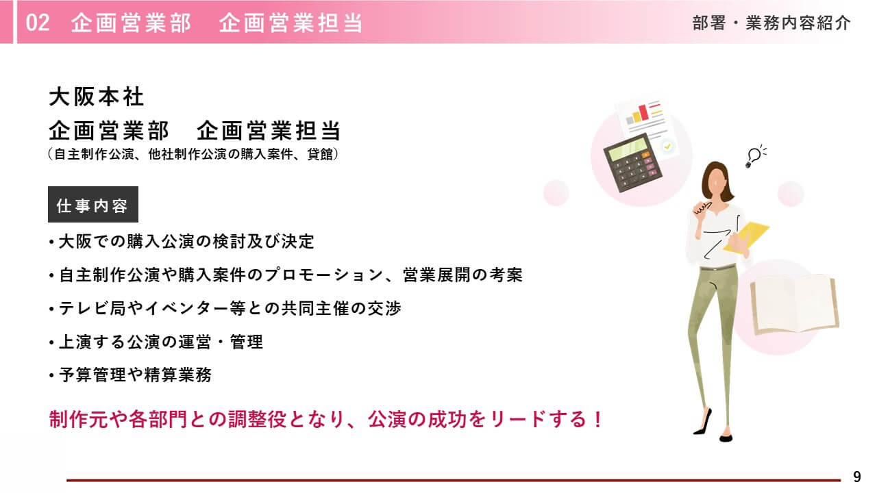芸術劇場様｜会社説明会パワーポイント