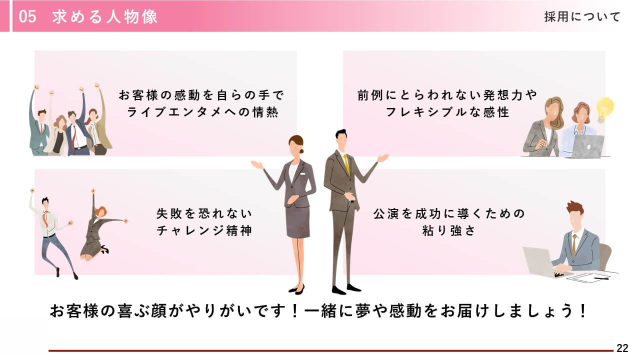 芸術劇場様｜会社説明会パワーポイント