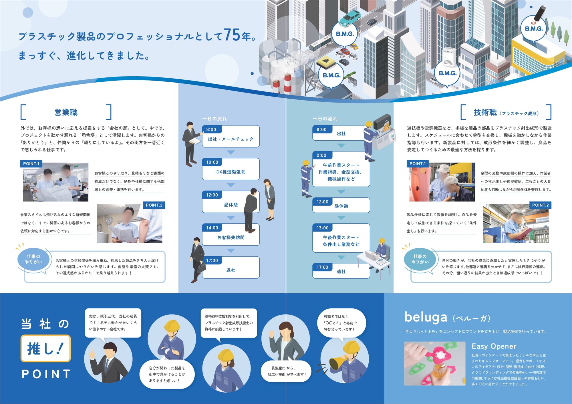 部品製造会社様|採用パンフレット