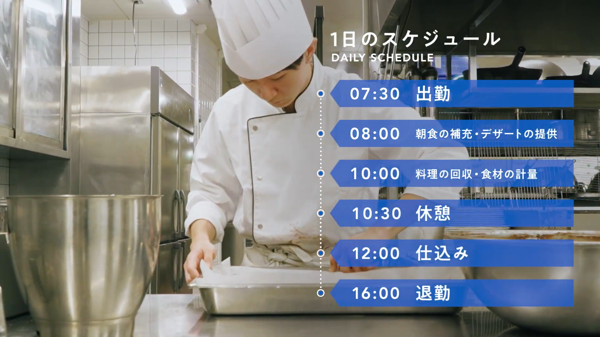 ホテル・レジャー関連企業様｜調理職採用動画