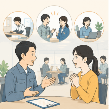 現場担当者と協力して取り組む採用活動の画像